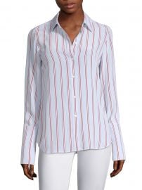 Silk Button-Front Blouse at Saks Fifth Avenue